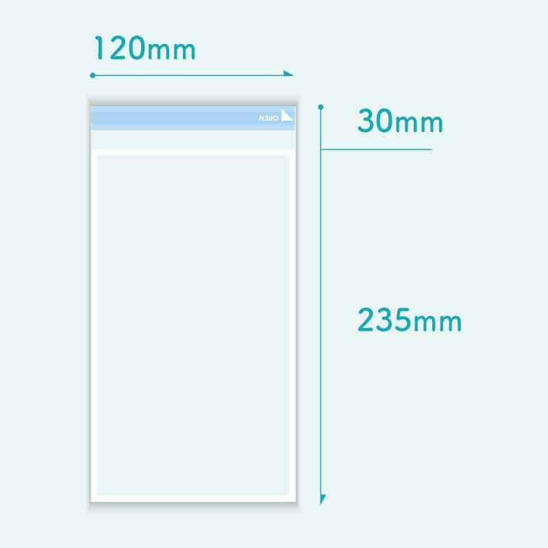 コトモ OPP透明封筒 額縁 長形3号 40μ N3-OP420T 2000枚/箱(ご注文単位1箱)【直送品】