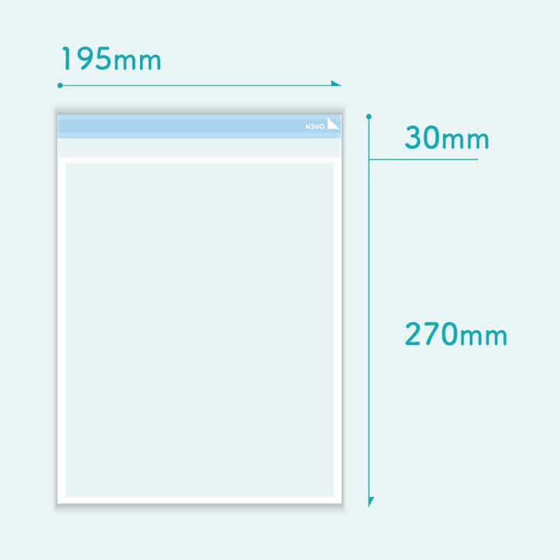 コトモ OPP透明封筒 額縁 角形4号 40μ B5-OP420T 1000枚/箱(ご注文単位1箱)【直送品】