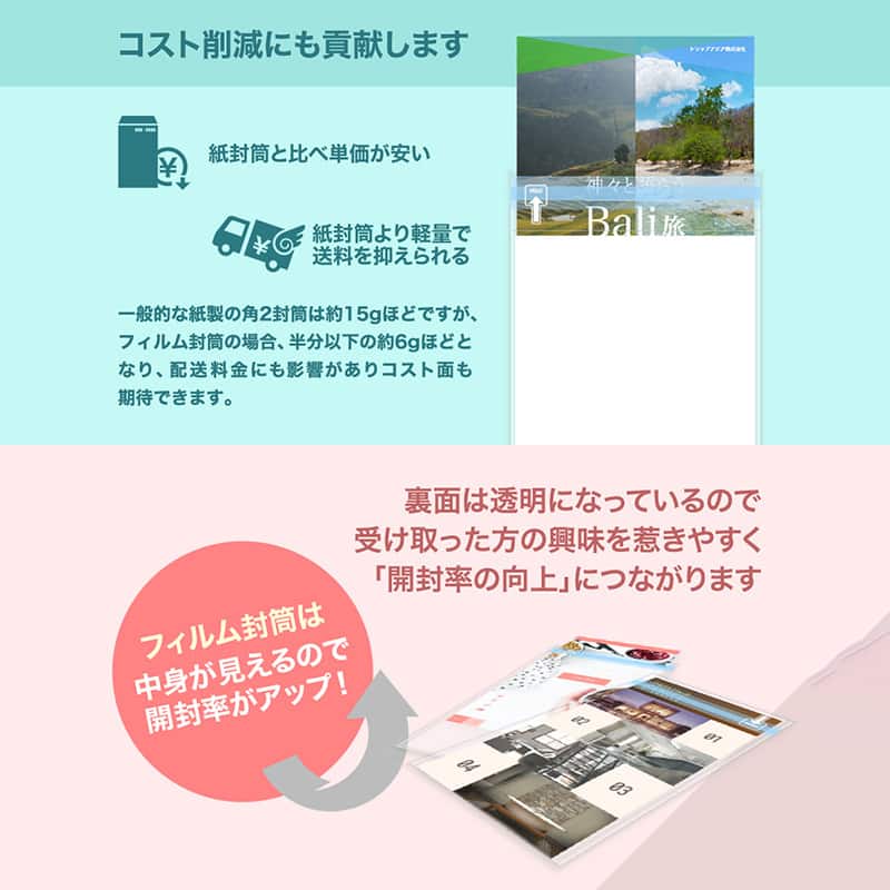 コトモ OPP封筒 白 角形4号 40μ B5-OP401T 1000枚/箱（ご注文単位1箱）【直送品】