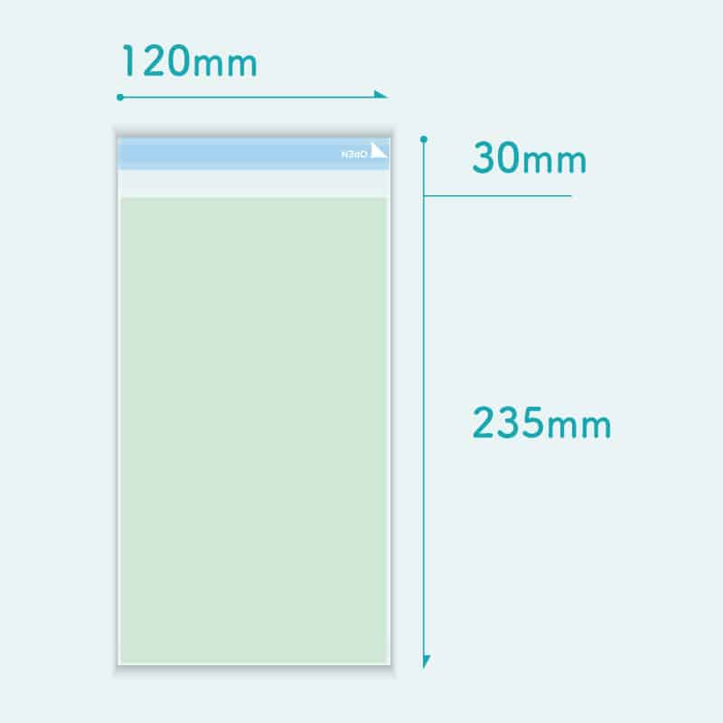 コトモ OPP封筒 緑 長形3号 50μ N3-OP502T 2000枚/箱（ご注文単位1箱）【直送品】
