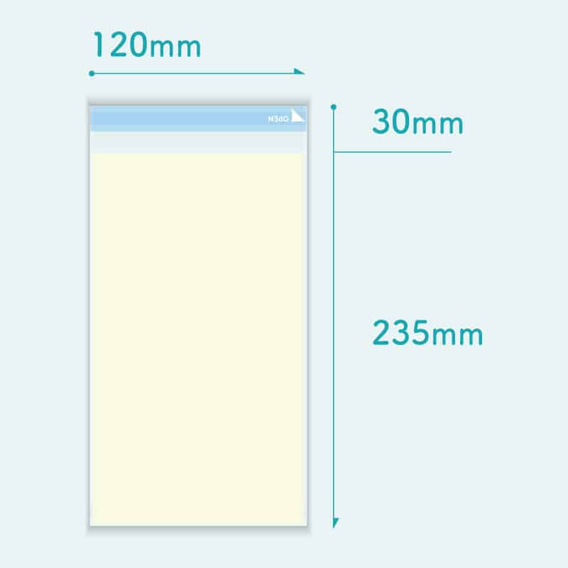 コトモ OPP封筒 黄 長形3号 50μ N3-OP503T 2000枚/箱（ご注文単位1箱）【直送品】