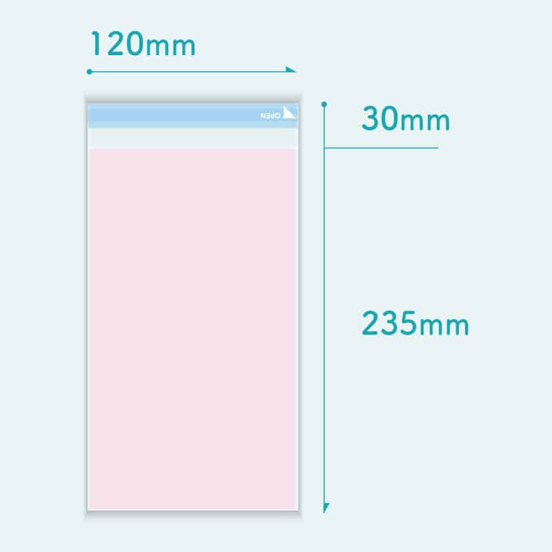 コトモ OPP封筒 ピンク 長形3号 50μ N3-OP504T 2000枚/箱（ご注文単位1箱）【直送品】