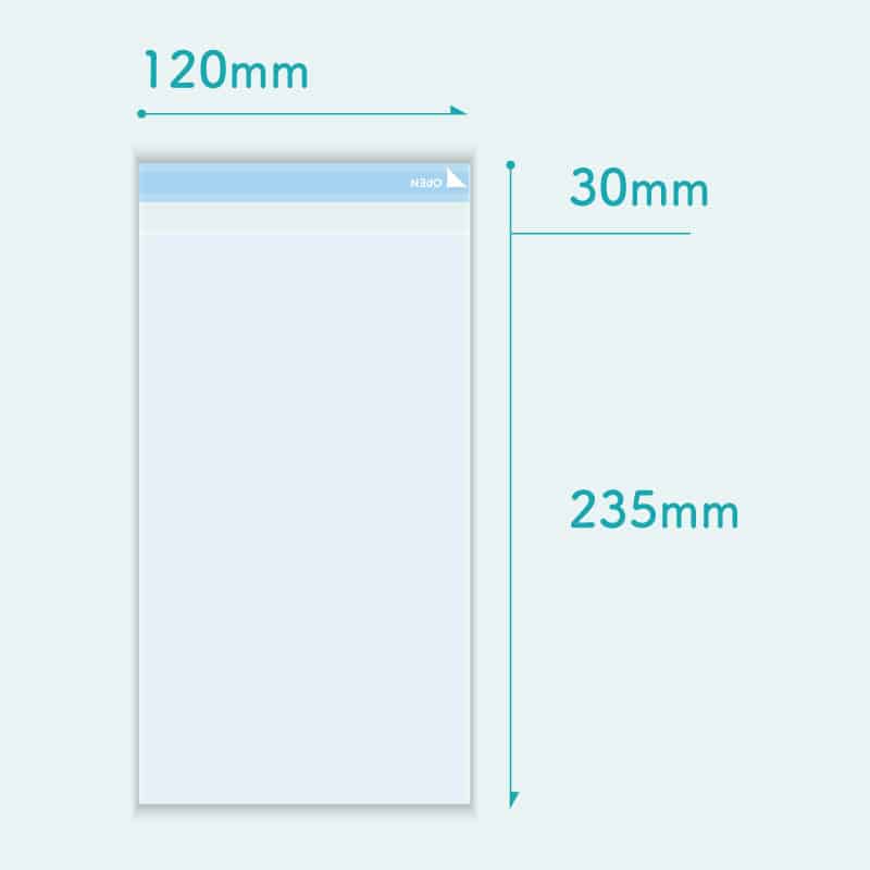 コトモ OPP封筒 青 長形3号 50μ N3-OP505T 2000枚/箱(ご注文単位1箱)【直送品】