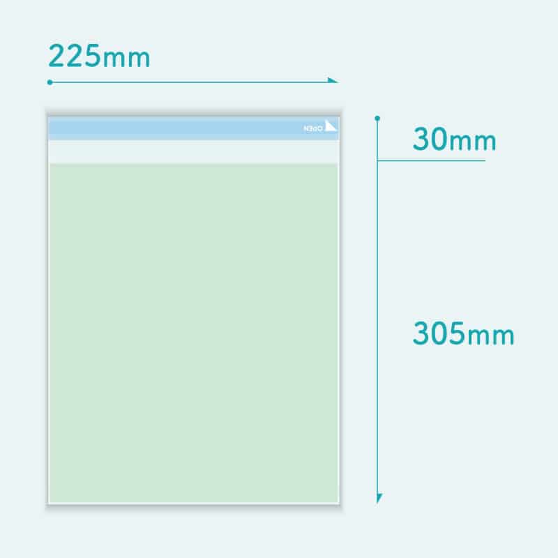 コトモ OPP封筒 緑 角形A4号 50μ A4-OP502T 1000枚/箱（ご注文単位1箱）【直送品】
