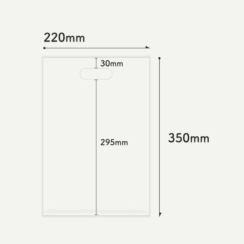 コトモ LDPE手さげ袋 販売促進用 透明 220×350mm 60μ AL-01S 500枚/箱（ご注文単位1箱）【直送品】