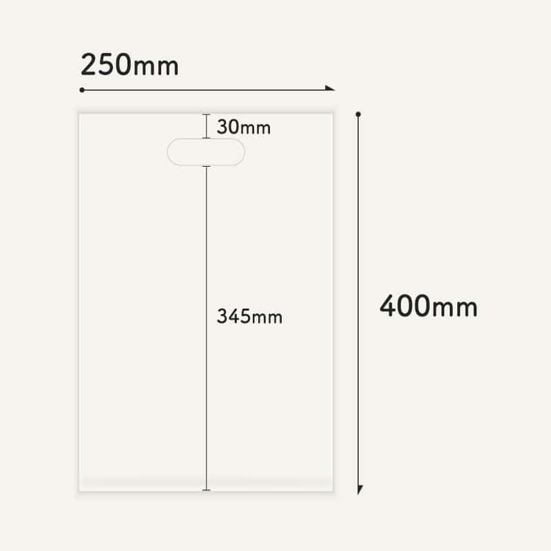 コトモ LDPE手さげ袋 販売促進用 透明 250×400mm 60μ AL-01M 500枚/箱（ご注文単位1箱）【直送品】