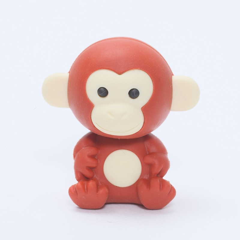 イワコー 消しゴム　サル ブラウン ER-BDOU069 1個（ご注文単位10個）【直送品】