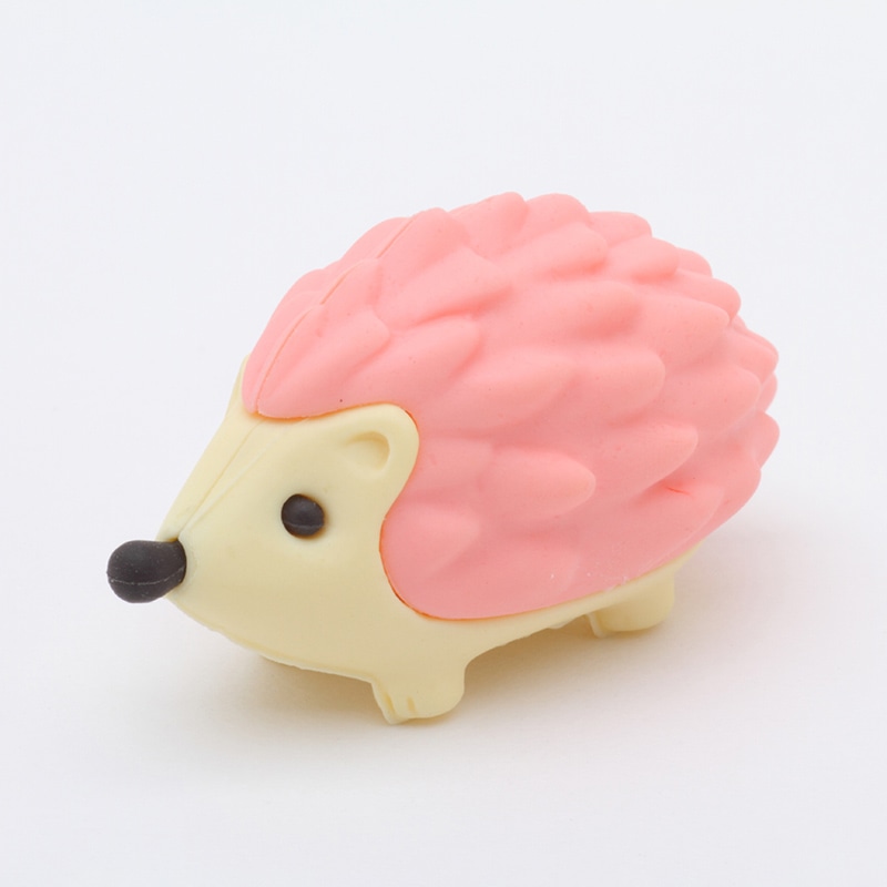 イワコー 消しゴム　ハリネズミ ピンク ER-BDOU051 1個（ご注文単位10個）【直送品】