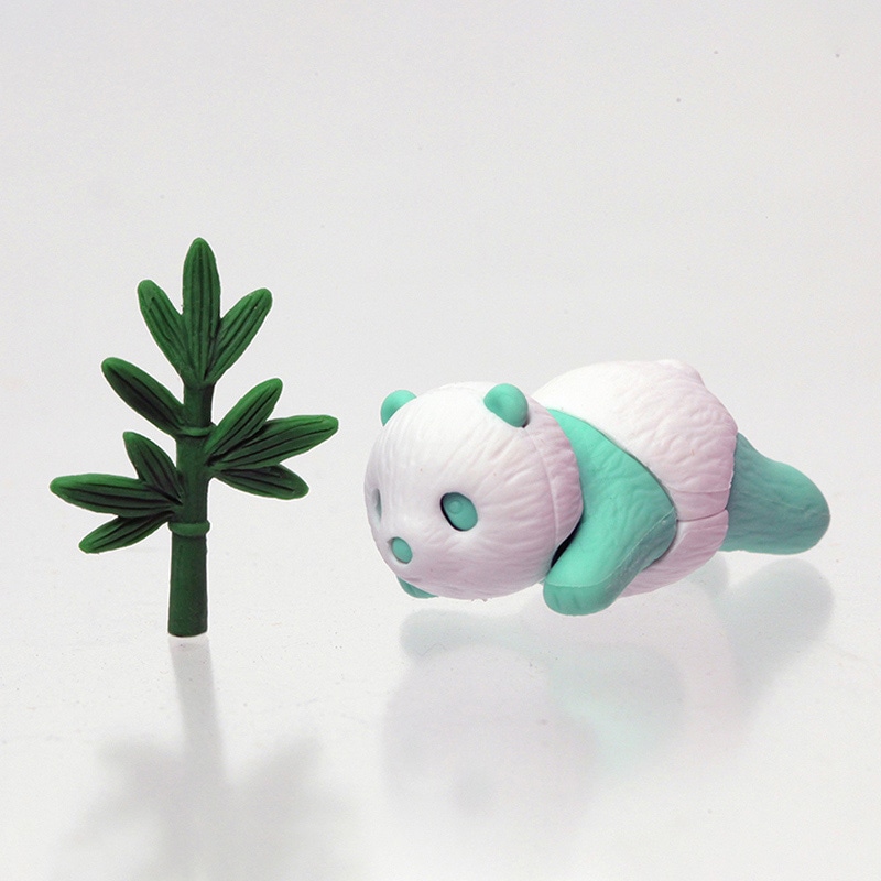 イワコー 消しゴム ベビーパンダ グリーン ER-BDOU252 1個(ご注文単位10個)【直送品】