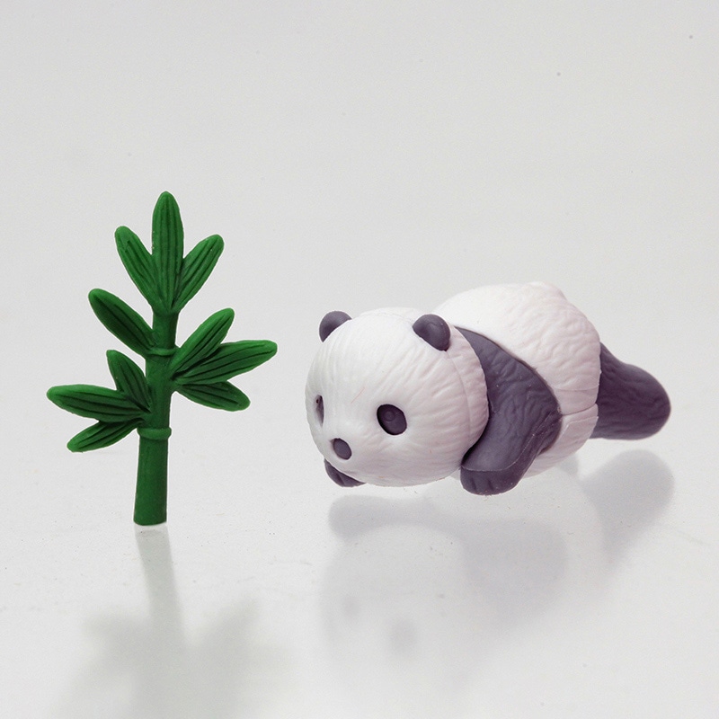 イワコー 消しゴム ベビーパンダ グレー ER-BDOU254 1個(ご注文単位10個)【直送品】