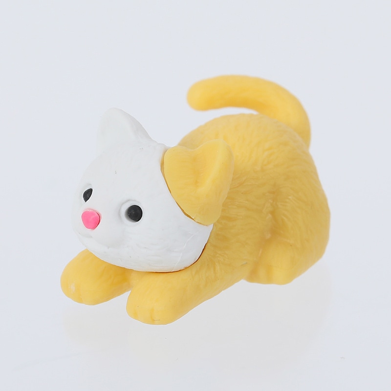 イワコー 消しゴム　ふせねこ イエロー ER-BDOU256 1個（ご注文単位10個）【直送品】