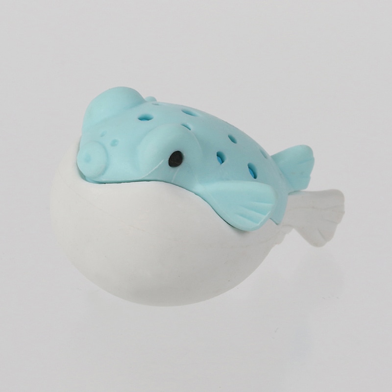 イワコー 消しゴム フグ ブルー ER-BDOU287 1個(ご注文単位10個)【直送品】