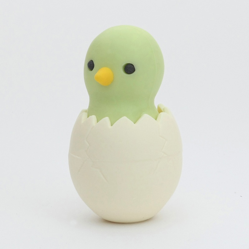 イワコー 消しゴム　ひよこ グリーン ER-BDOU132 1個（ご注文単位10個）【直送品】
