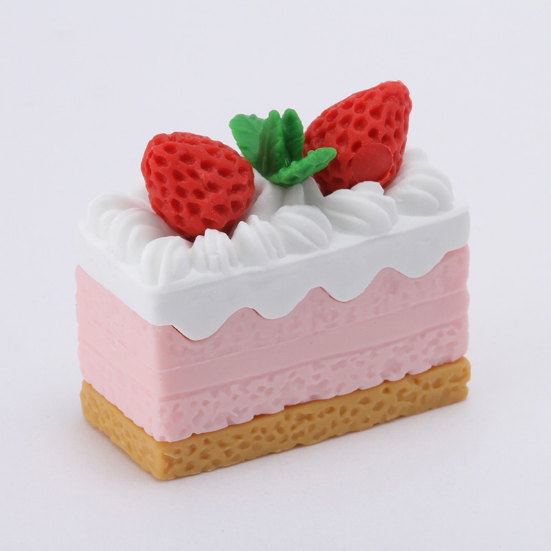 イワコー 消しゴム 四角ケーキ ピンク ER-BDES010 1個(ご注文単位10個)【直送品】