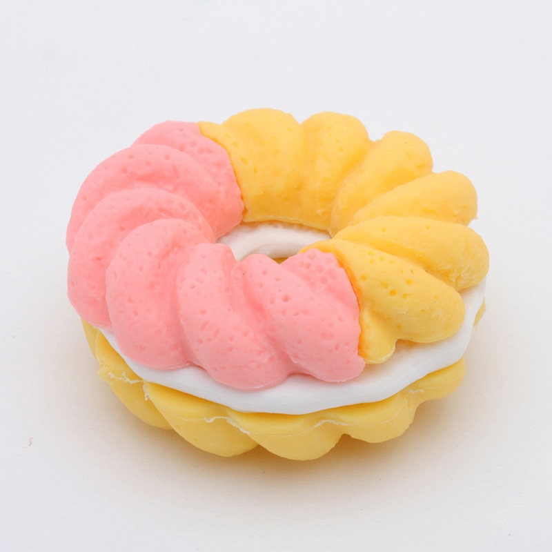 イワコー 消しゴム フレンチドーナツ カスタード ER-BDES087 1個(ご注文単位10個)【直送品】