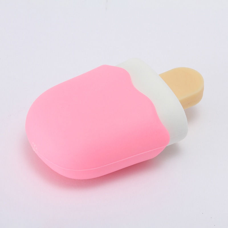イワコー 消しゴム　アイスキャンディー ピンク ER-BDES002 1個（ご注文単位10個）【直送品】
