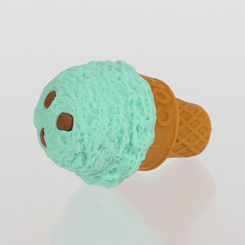 イワコー 消しゴム コーンアイス グリーン ER-BDES122 1個(ご注文単位10個)【直送品】