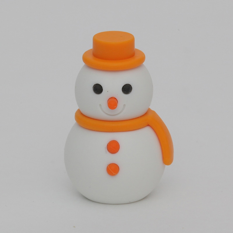 イワコー 消しゴム　雪だるま オレンジ ER-BASB308 1個（ご注文単位10個）【直送品】