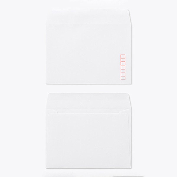 山櫻 封筒 洋2 カマス貼 本ケント100 CoC 〒枠入 00402017 500枚/箱(ご注文単位1箱)【直送品】