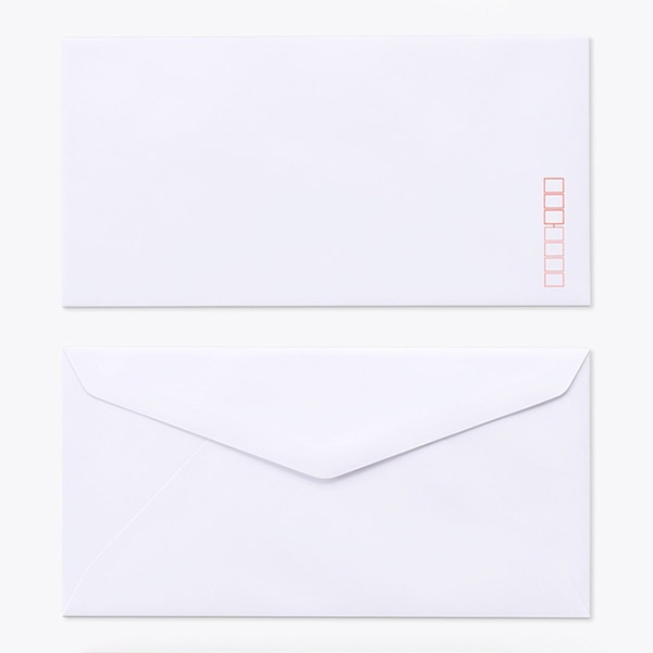 山櫻 封筒　洋長3　ダイヤ貼　BSケント100 CoC　〒枠入 00404019 　500枚/箱（ご注文単位1箱）【直送品】