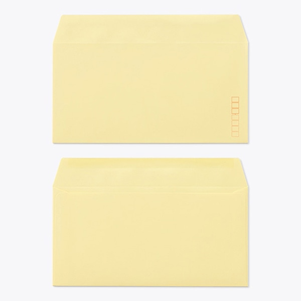 山櫻 封筒　洋長3　カマス貼　Kクリーム85 CoC　〒枠入 00404031 　1000枚/箱（ご注文単位1箱）【直送品】