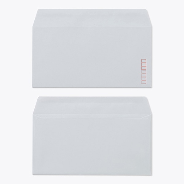 山櫻 封筒　洋長3　カマス貼　Kスカイ85 CoC　〒枠入 00404033 　1000枚/箱（ご注文単位1箱）【直送品】