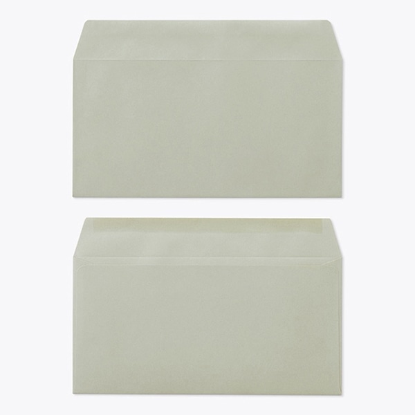 山櫻 封筒　洋長3　カマス貼　Kグレイ85 CoC　〒枠なし 00404036 　1000枚/箱（ご注文単位1箱）【直送品】