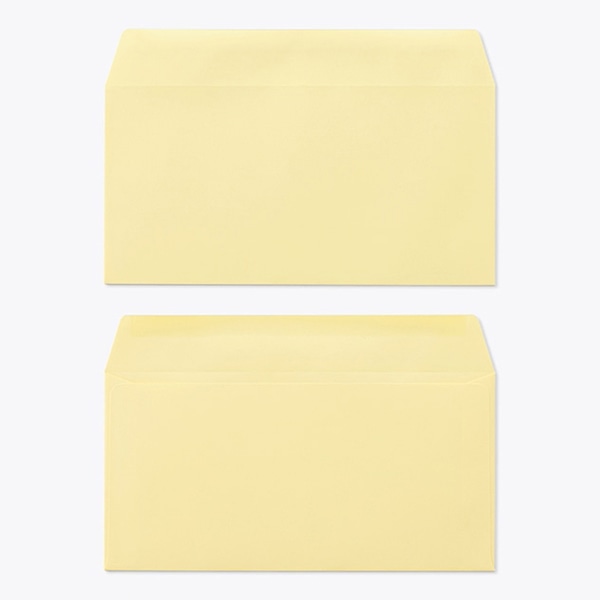 山櫻 封筒　洋長3　カマス貼　Kクリーム85　グット CoC　〒枠なし 00404042 　1000枚/箱（ご注文単位1箱）【直送品】