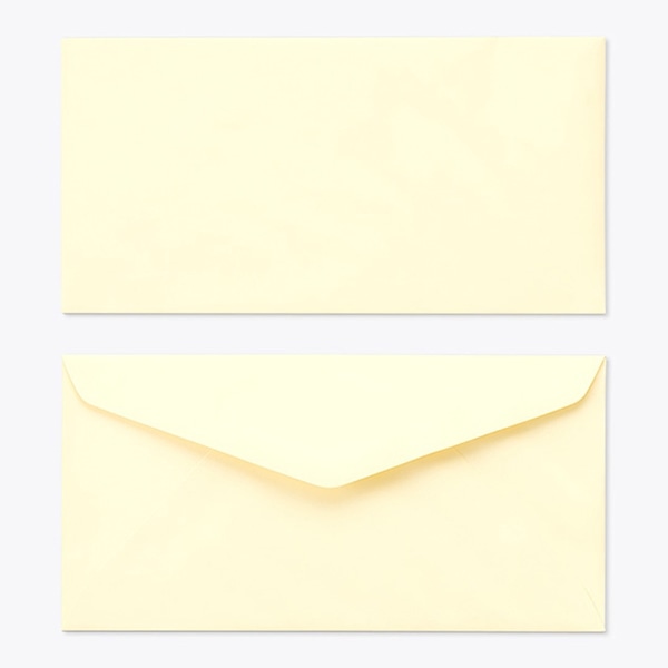 山櫻 封筒　洋長3　ダイヤ貼　ECクリーム100 CoC　〒枠なし 00404062 　500枚/箱（ご注文単位1箱）【直送品】