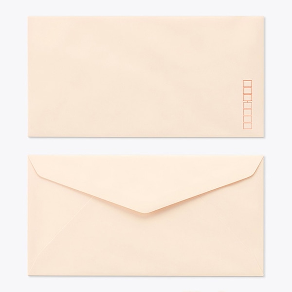 山櫻 封筒　洋長3　ダイヤ貼　ECピンク100 CoC　〒枠入 00404063 　500枚/箱（ご注文単位1箱）【直送品】