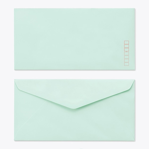 山櫻 封筒　洋長3　ダイヤ貼　ECグリーン100 CoC　〒枠入 00404065 　500枚/箱（ご注文単位1箱）【直送品】