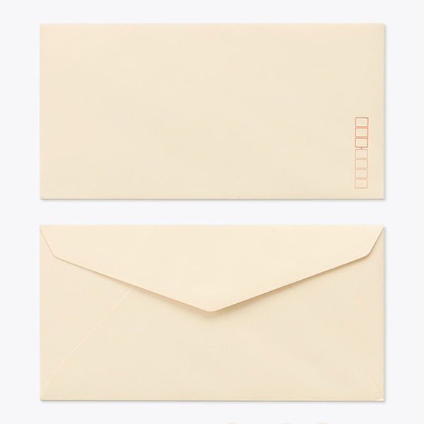 山櫻 封筒　洋長3　ダイヤ貼　ECベージュ100 CoC　〒枠入 00404071 　500枚/箱（ご注文単位1箱）【直送品】