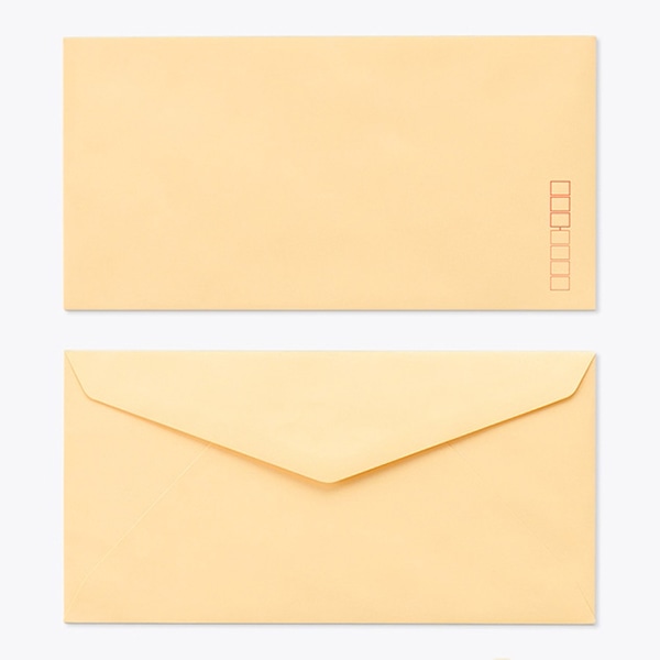 山櫻 封筒　洋長3　ダイヤ貼　ECオレンジ100 CoC　〒枠入 00404077 　500枚/箱（ご注文単位1箱）【直送品】