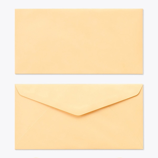 山櫻 封筒　洋長3　ダイヤ貼　ECオレンジ100 CoC　〒枠なし 00404078 　500枚/箱（ご注文単位1箱）【直送品】