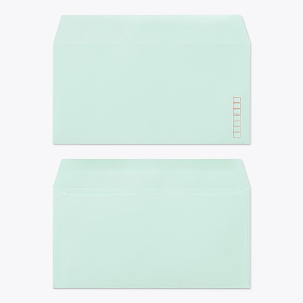 山櫻 封筒　洋長3　カマス貼　ECグリーン100 CoC　〒枠入 00404085 　1000枚/箱（ご注文単位1箱）【直送品】