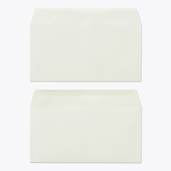 山櫻 封筒　洋長3　カマス貼　ECグレイ100 CoC　〒枠なし 00404088 　1000枚/箱（ご注文単位1箱）【直送品】