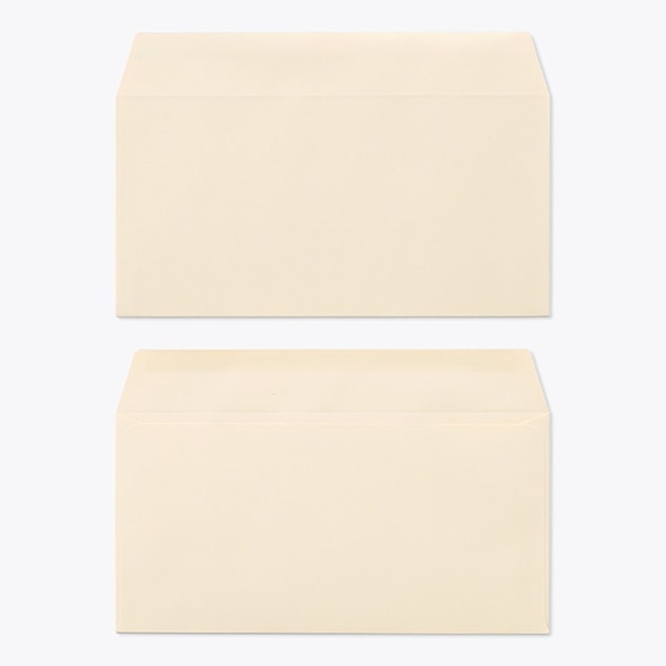 山櫻 封筒　洋長3　カマス貼　ECベージュ100 CoC　〒枠なし 00404092 　1000枚/箱（ご注文単位1箱）【直送品】