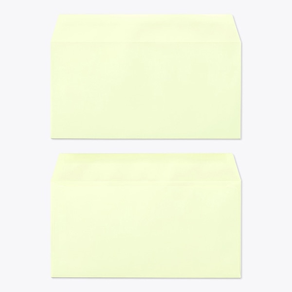 山櫻 封筒　洋長3　カマス貼　ECウグイス100 CoC　〒枠なし 00404094 　1000枚/箱（ご注文単位1箱）【直送品】