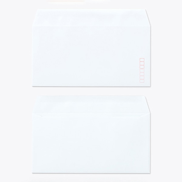 山櫻 封筒　洋長3　カマス貼　ECスカイ100 CoC　〒枠入 00404095 　1000枚/箱（ご注文単位1箱）【直送品】