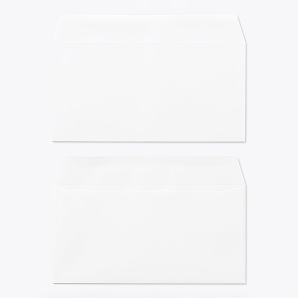 山櫻 封筒　洋長3　カマス貼　ECホワイト100 CoC　〒枠なし 00404100 　1000枚/箱（ご注文単位1箱）【直送品】