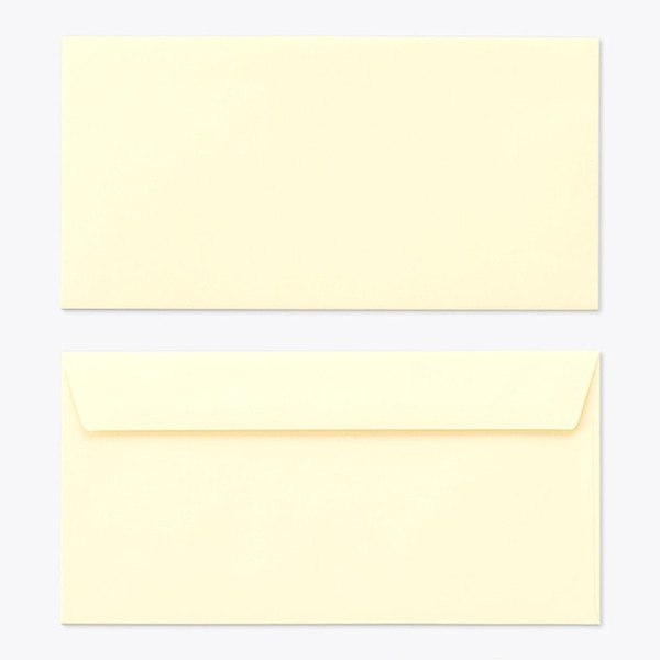 山櫻 封筒　洋長3　カマス貼FF　ECクリーム100 CoC　〒枠なし 00404103 　1000枚/箱（ご注文単位1箱）【直送品】