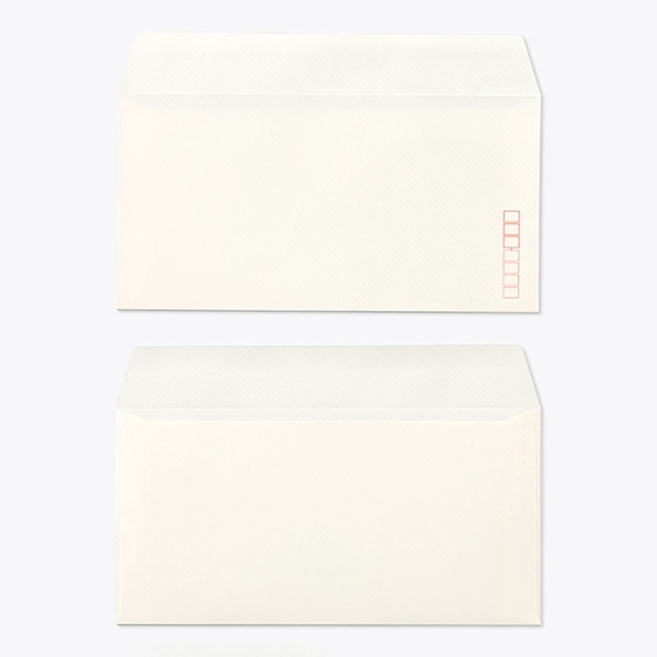 山櫻 封筒　洋長3　カマス貼　ニュートンホワイト115 〒枠入 00404131 　1000枚/箱（ご注文単位1箱）【直送品】