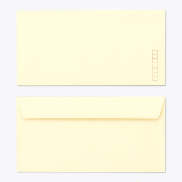 山櫻 封筒　洋長3　カマス貼FF　ECクリーム100 CoC　〒枠入 00404183 　1000枚/箱（ご注文単位1箱）【直送品】