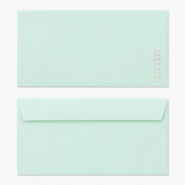 山櫻 封筒　洋長3　カマス貼FF　ECグリーン100 CoC　〒枠入 00404185 　1000枚/箱（ご注文単位1箱）【直送品】