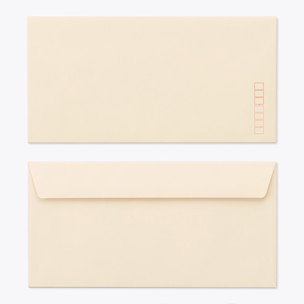 山櫻 封筒　洋長3　カマス貼FF　ECベージュ100 〒枠入 00404188 　1000枚/箱（ご注文単位1箱）【直送品】