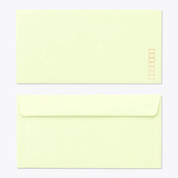 山櫻 封筒　洋長3　カマス貼FF　ECウグイス100 〒枠入 00404189 　1000枚/箱（ご注文単位1箱）【直送品】