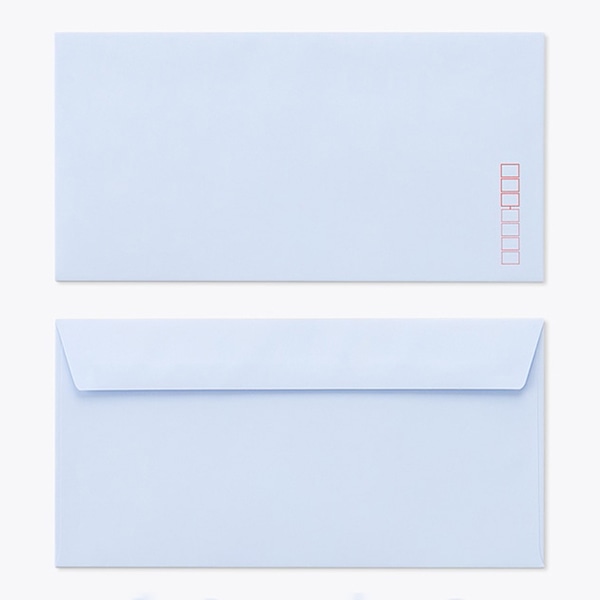 山櫻 封筒　洋長3　カマス貼FF　ECアクア100 CoC　〒枠入 00404191 　1000枚/箱（ご注文単位1箱）【直送品】