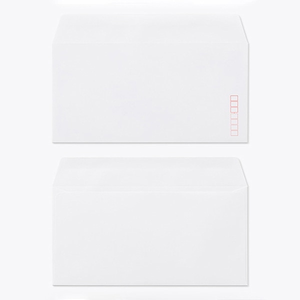 山櫻 封筒　洋長3　カマス貼　本ケント80　グット CoC　〒枠入 00404205 　1000枚/箱（ご注文単位1箱）【直送品】