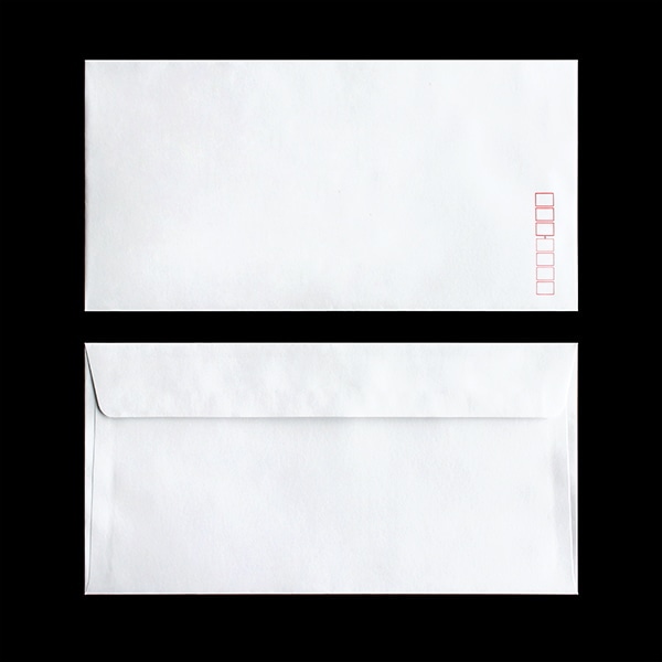 山櫻 封筒　洋長3　カマス貼　再生ケント80 〒枠入 00404215 　1000枚/箱（ご注文単位1箱）【直送品】