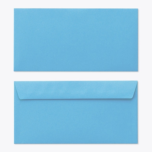 山櫻 封筒　洋長3　カマス貼FF　Kブルー85 〒枠なし 00404246 　1000枚/箱（ご注文単位1箱）【直送品】